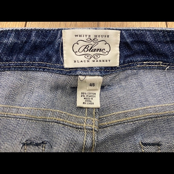 White House Black Market Boot Cut Jeans, 4S - Picture 3 of 7